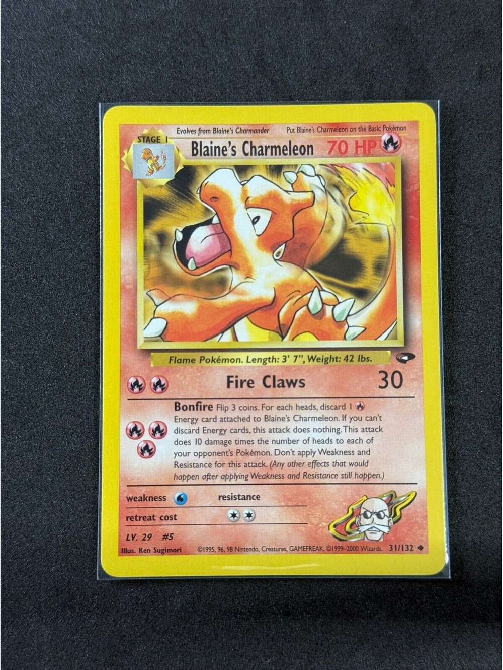 Blaine's Charmeleon 1999 gym heroes #31/132
